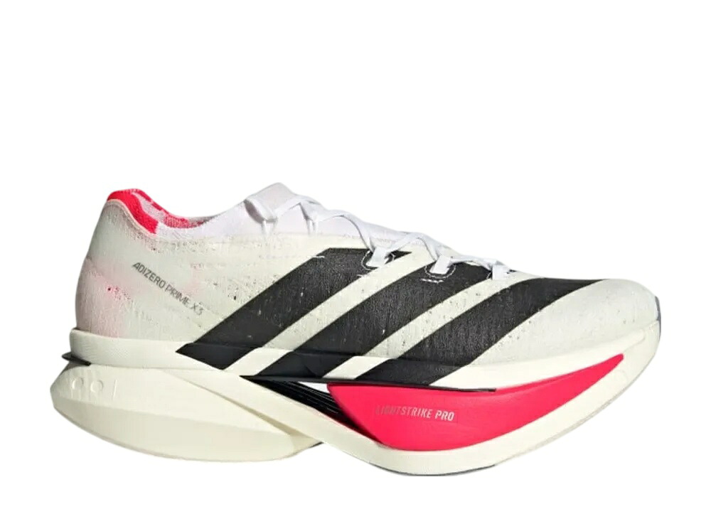 期間限定【1000円OFF】クーポン！adidas アディダス アディゼロ プライム X 3 ストラング ランニング クラウドホワイト/コアブラック/ルシッドレッド アディダス JR2597 メンズ スニーカー ランニングシューズ 21SN-JR2597｜HYPE GUARD【公式】店