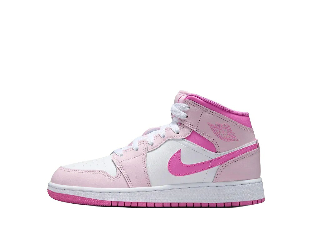 期間限定【1000円OFF】クーポン！Nike ナイキ GS エアジョーダン1 ミッド ピンクフォーム/チャイナローズ (キッズ) ナイキ DQ8423-601 大人も履ける キッズモデル ウィメンズ レディース スニーカー ランニングシューズ キッズスニーカー ベビーシューズ 21SN-DQ8423-601｜HYPE GUARD【公式】店 29,250円