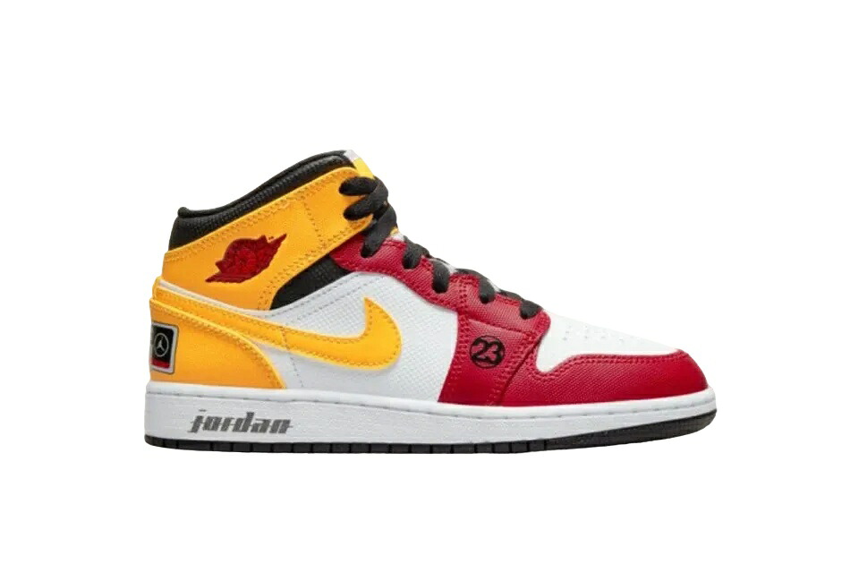 期間限定【1000円OFF】クーポン!Nike ナイキ GS エアジョーダン1 ミッド SE ホワイト/バーシティ レッド/イエロー ナイキ DJ0336-067 大人も履ける キッズモデル ウィメンズ レディース スニーカー ランニングシューズ キッズスニーカー ベビーシューズ 21SN-DJ0336-067|HYPE GUARD【公式】店