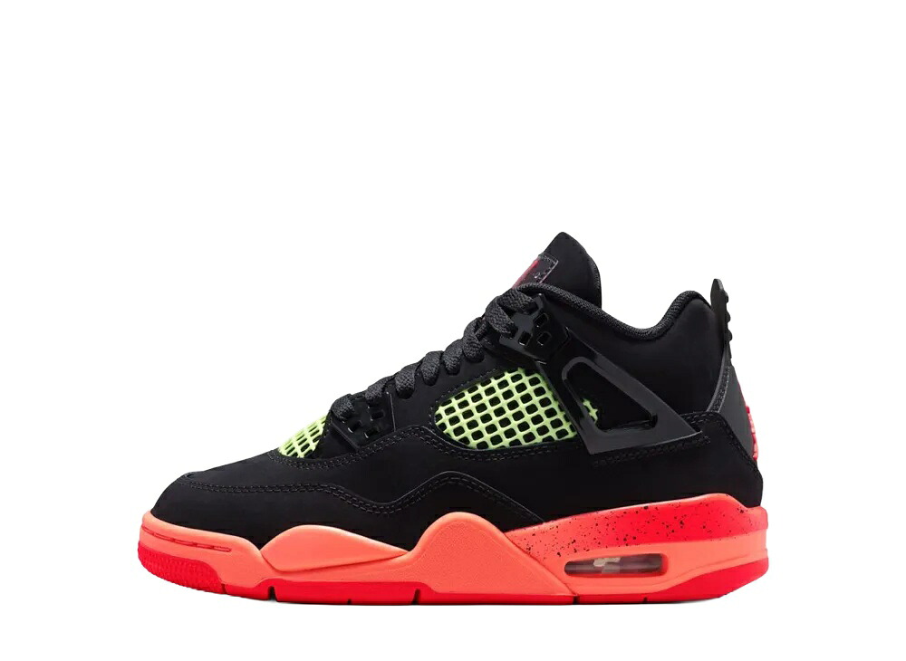 期間限定【1000円OFF】クーポン!Nike ナイキ GS エアジョーダン4 レトロ ブラック/インフラレッド23 (キッズ) ナイキ II1271-001 大人も履ける キッズモデル ウィメンズ レディース スニーカー ランニングシューズ キッズスニーカー ベビーシューズ 21SN-II1271-001|HYPE GUARD【公式】店