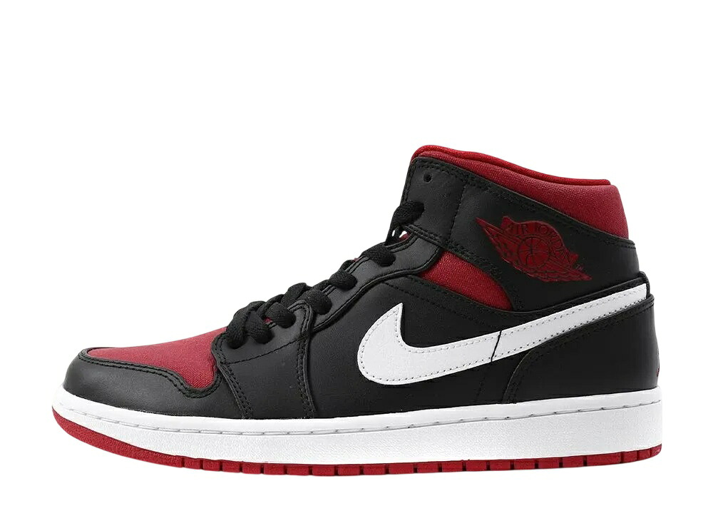 期間限定【1000円OFF】クーポン!Nike ナイキ エアジョーダン1 ミッド ブラック/ジムレッド/ホワイト ナイキ 554724-020 メンズ スニーカー ランニングシューズ 21SN-554724-020|HYPE GUARD【公式】店