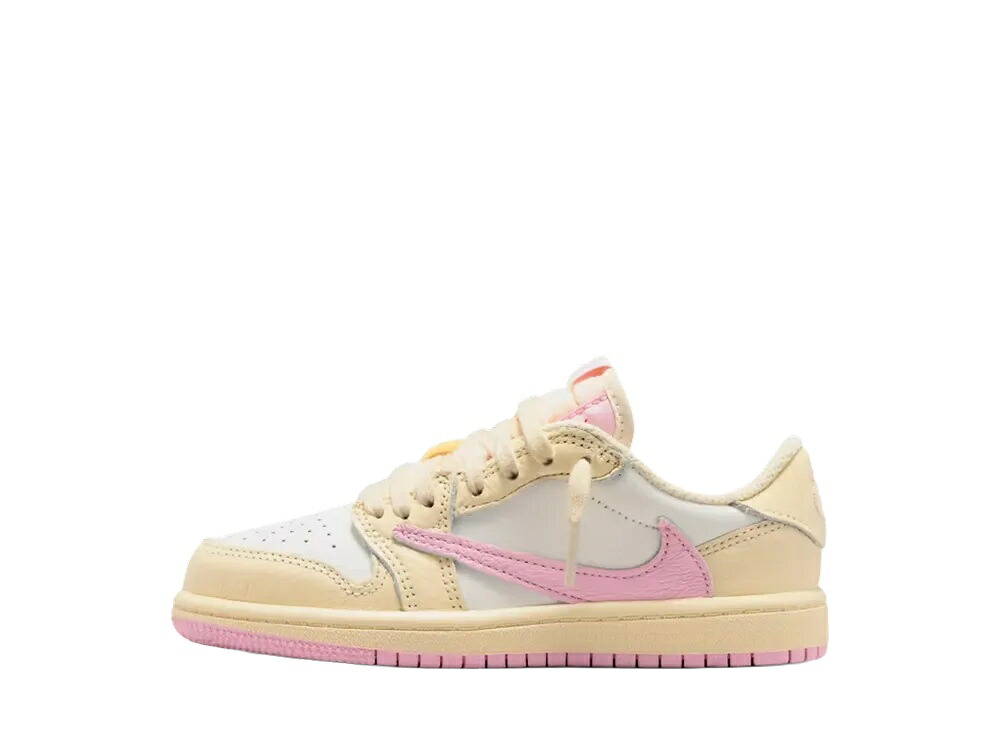 期間限定【1000円OFF】クーポン！Nike トラヴィススコット &times; ナイキ PS ジョーダン1 ロー OG SP モスリン/シャイピンク (キッズ) ナイキ IQ7605-100 メンズ スニーカー ランニングシューズ 21SN-IQ7605-100｜HYPE GUARD【公式】店