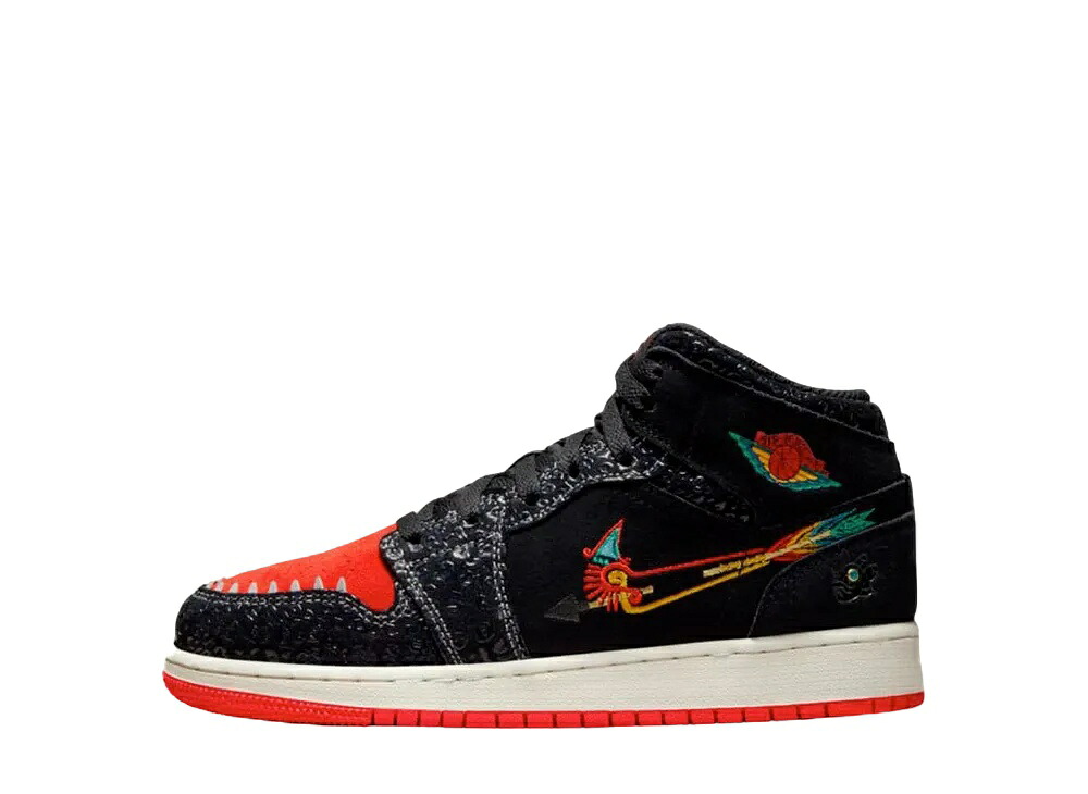 期間限定【1000円OFF】クーポン！Nike ナイキ GS エアジョーダン1 ミッド シエンプレファミリア ナイキ DN5121-001 大人も履ける キッズモデル ウィメンズ レディース スニーカー ランニングシューズ キッズスニーカー ベビーシューズ 21SN-DN5121-001｜HYPE GUARD【公式】店