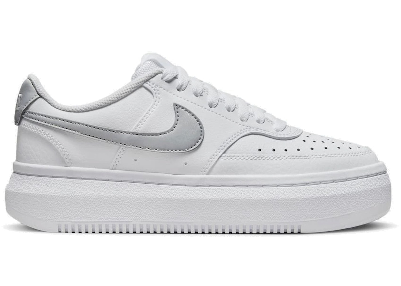 【今なら銀行割引引き換え証振りだし中】Nike Court Vision Alta Low White Grey (Women\u0027s) ナイキ 厚地の外套 視力 アルタ DM0113-101 ウィメンズ レディース スニーカー 駈けっくらシューズ 19SX-20230602095452-028
