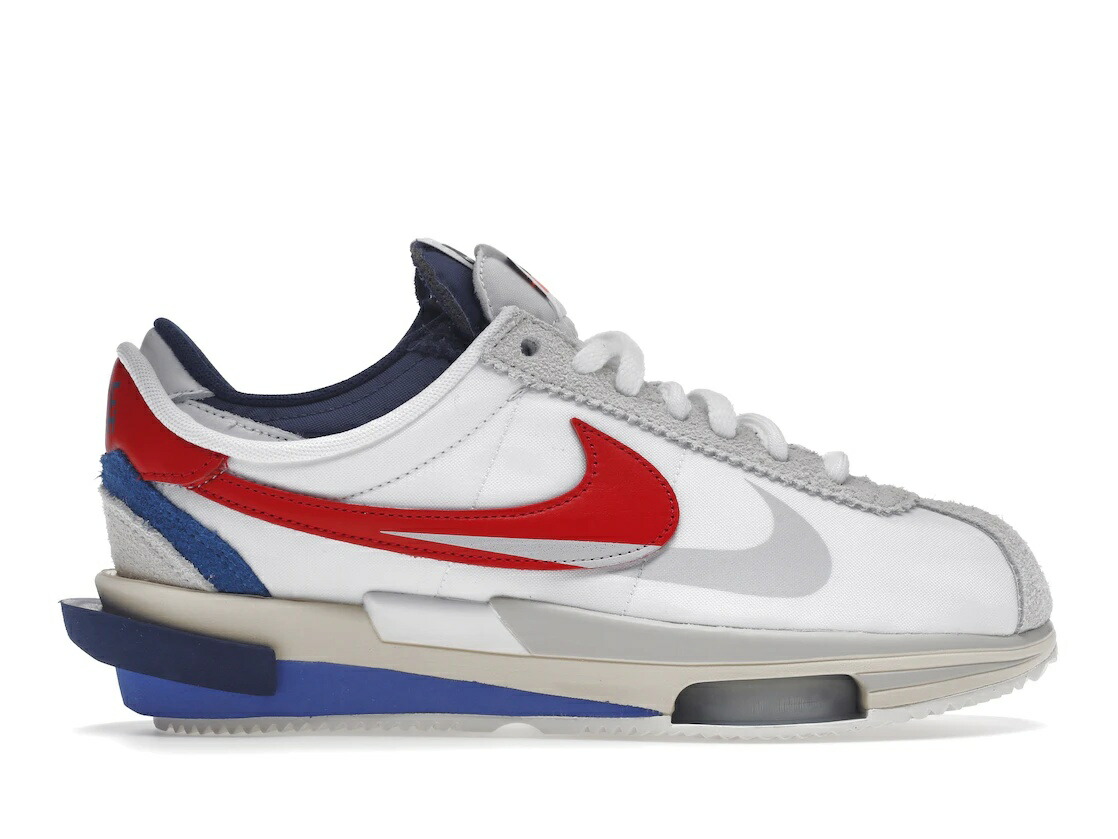 数量限定【1000円クーポン】Nike Zoom Cortez SP sacai White University Red Blue ナイキ ズーム コルテッツ サカイ DQ0581-100 メンズ スニーカー ランニングシューズ 19SX-20230706160109-102