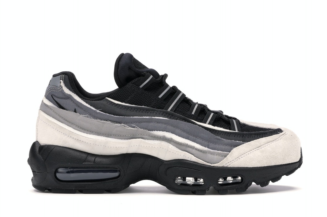 【今なら割引クーポン発行中】!Nike コムデギャルソン × エアマックス95 ""チャコール"" Air Max 95 ""Comme des Garcons Black Grey"" ナイキ コムデギャルソン × ナイキ エアマックス95 CU8406-101 メンズ スニーカー ランニングシューズ|HYPE GUARD【公式】店