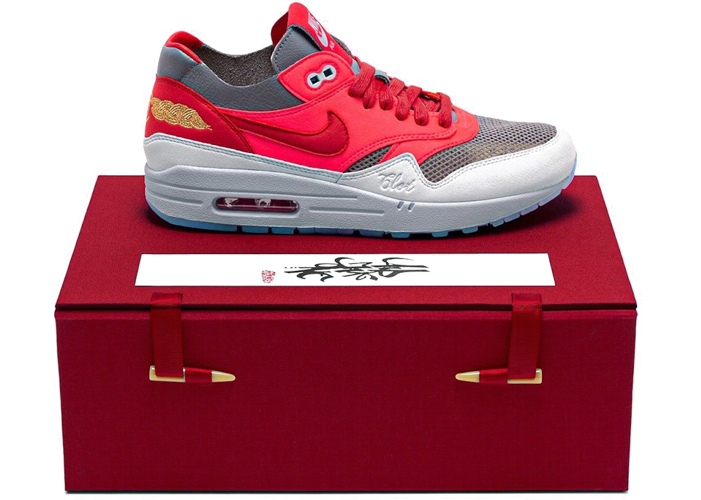 数量限定【1000円クーポン】Nike Air Max 1 CLOT Kiss of Death Solar Red (Special Box) ナイキ エアマックス1 DD1870-600 メンズ スニーカー ランニングシューズ 19SX-20220922223052-096