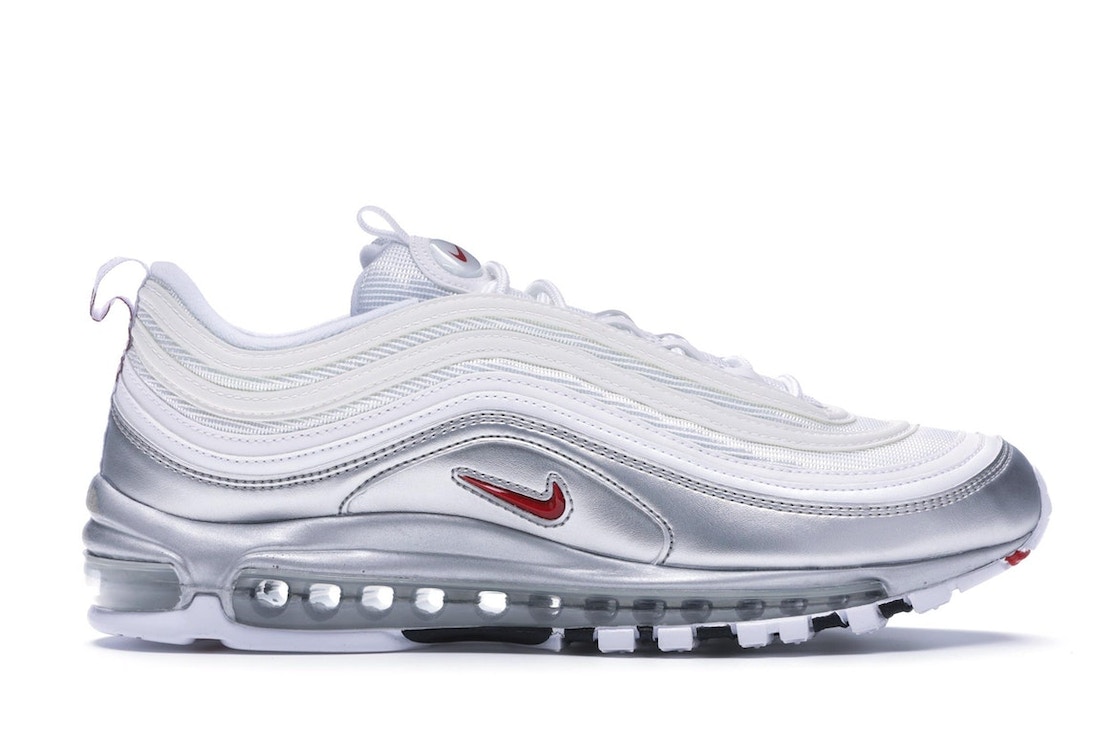 【今なら割引クーポン発行中】!Nike エアマックス97 QS ""メタリックシルバー ホワイト"" Air Max 97 ""Silver White"" ナイキ エアマックス97 QS AT5458-100 メンズ スニーカー ランニングシューズ 19SX-20221019143955-055|HYPE GUARD【公式】店