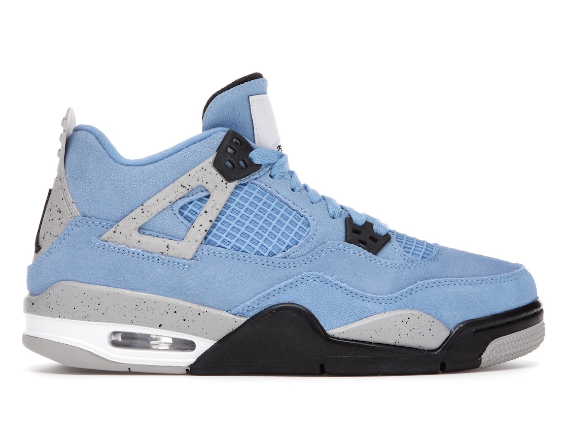 【今なら割引クーポン発行中】!Jordan ナイキ GS エアジョーダン4 ""ユニバーシティーブルー"" 4 Retro ""University Blue (GS)"" ナイキ エアジョーダン4 408452-400 大人も履ける キッズモデル レディース スニーカー キッズスニーカー ベビーシューズ｜HYPE GUARD【公式】店