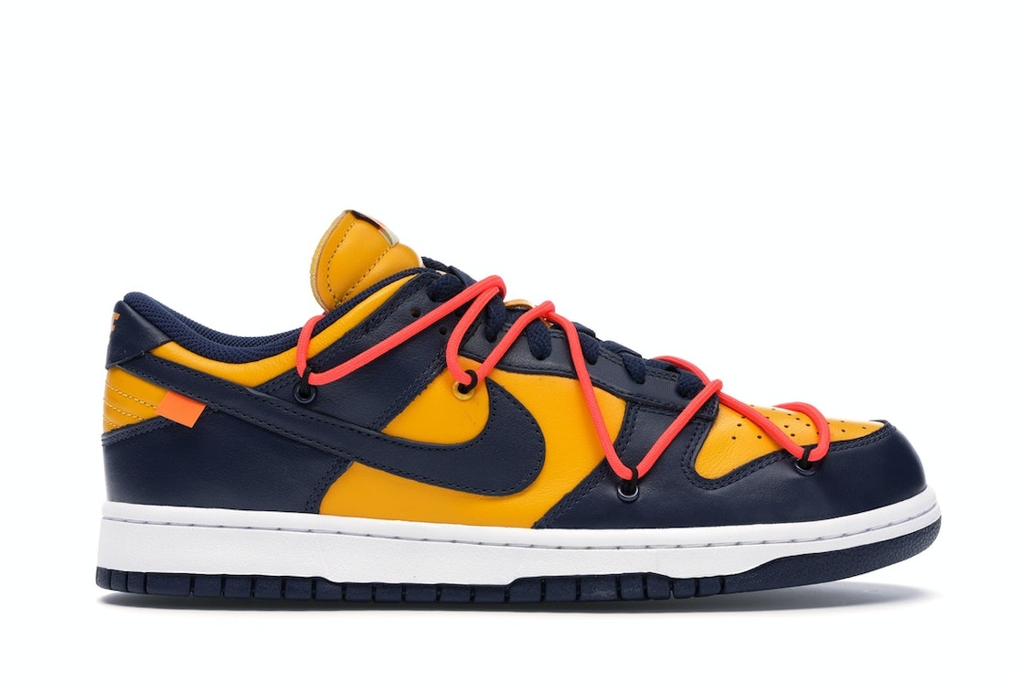 【今なら割引クーポン発行中】Nike オフホワイト×ナイキ ダンク ロー ユニバーシティゴールド/ミッドナイトネイビー/ホワイト Dunk Low \"\"Off-White University Gold\"\" オフホワイト×ナイキ ダンク ロー CT0856-700 メンズ スニーカー ランニングシューズ