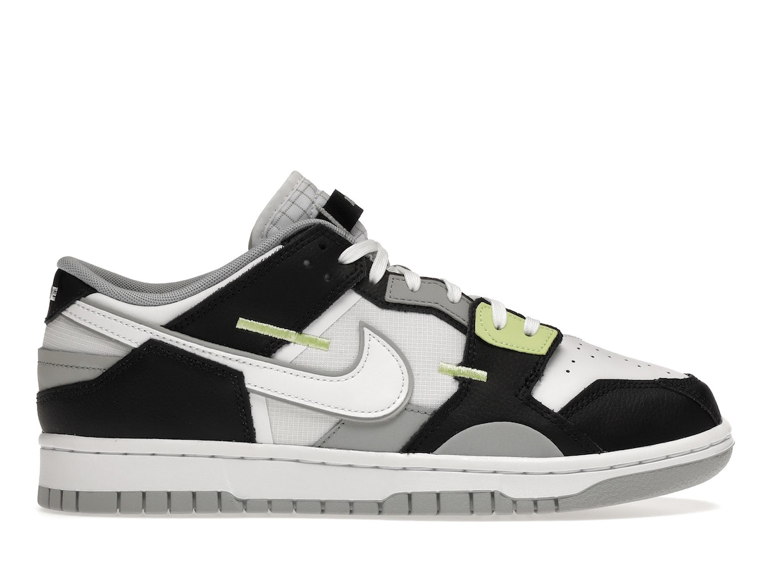 期間限定【1000円OFF】クーポン!Nike ダンク ロー スクラップ ""ブラック/ホワイト/ライトレモンツイスト"" Dunk Low Scrap ""Wolf Grey Light Lemon Twist"" ナイキ ナイキ ダンク ロー スクラップ DC9723-001 メンズ スニーカー ランニングシューズ|HYPE GUARD【公式】店
