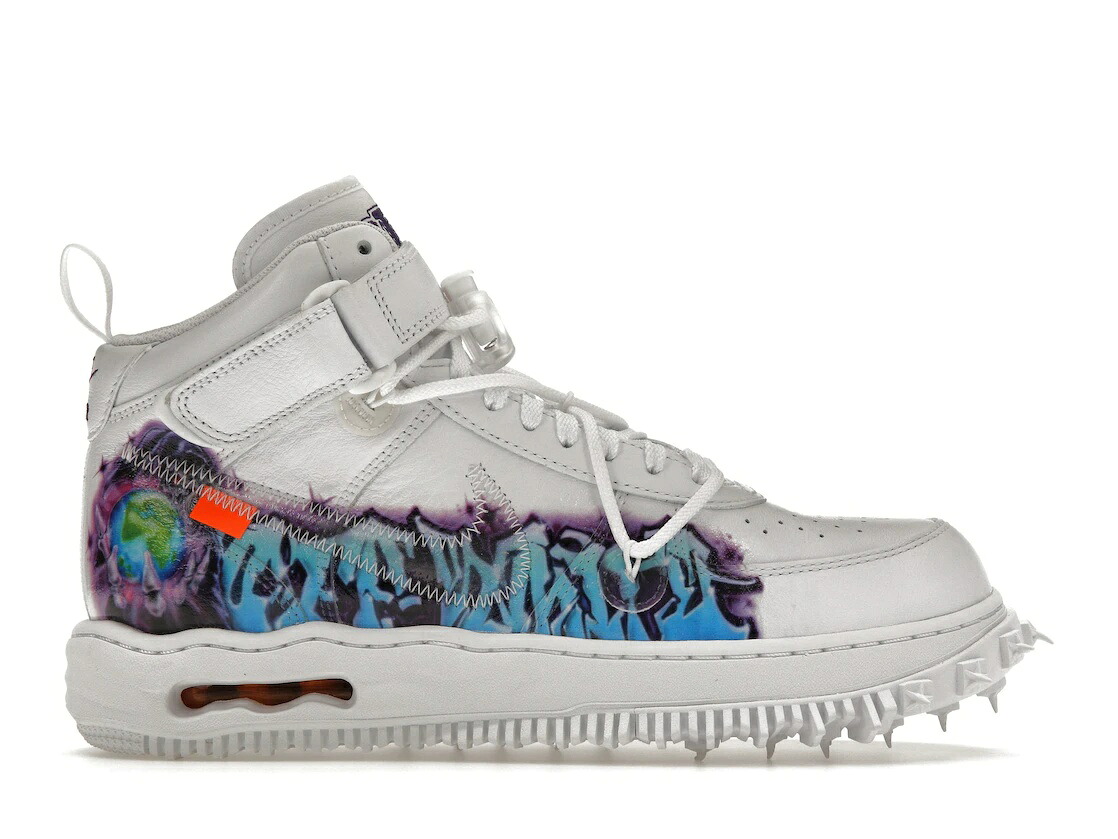 【今なら割引クーポン発行中】Nike Nike Air Force 1 Mid Off-White Graffiti White ナイキ オフホワイト × エアフォース1 ミッド DR0500-100 メンズ スニーカー ランニングシューズ 19SX-20230809112301-085
