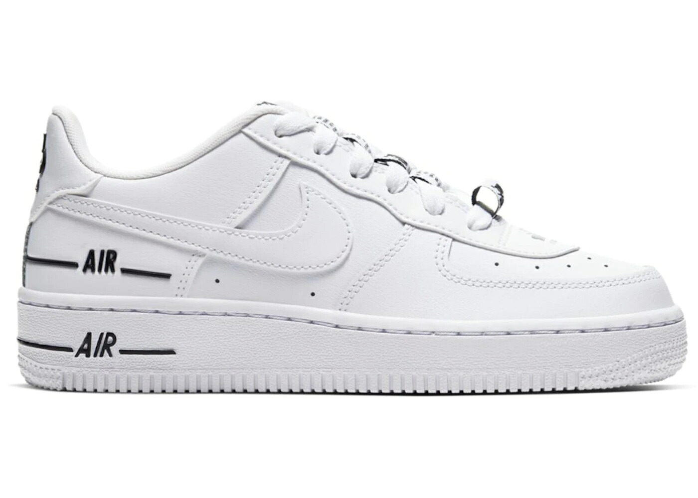 【今なら割引クーポン発行中】!Nike ナイキ GS エアフォース 1 LV8 3 &ldquo;ホワイト/ブラック&ldquo; Nike Air Force 1 LV8 3 &ldquo;White Black (GS)&ldquo; ナイキ エアフォース 1 ロー CJ4092-100 大人も履ける キッズモデル レディース スニーカー キッズスニーカー ベビーシューズ｜HYPE GUARD【公式】店