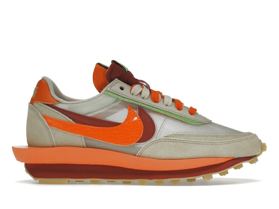 ＼百貨店大売り出し／1000円クーポン券振り出し中！Nike クロット × サカイ × ナイキ LDワーヘル “オレンジ色 ブレイズ“ Nike LD Waffle “sacai CLOT Kiss of Death Net Orange Blaze“ ナイキ DH1347-100 メンズ スニーカー 駈けっくらシューズ 19SX-20230909221006-323