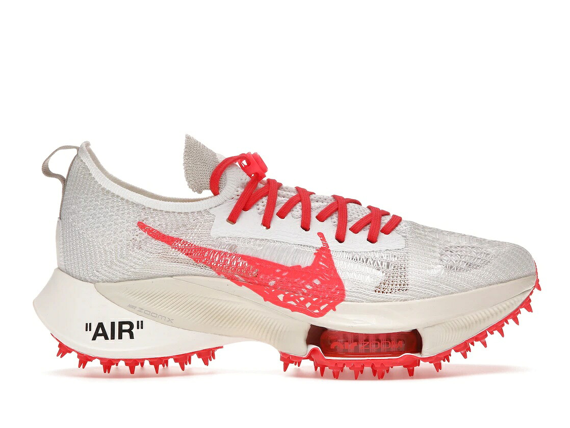 【今なら割引クーポン発行中】発行中!!Nike オフホワイト × ナイキ エアズーム テンポ ネクスト％ フライニット “ソーラーレッド“ Nike Air Zoom Tempo Next% Flyknit “Off White White Solar Red“ ナイキ CV0697-100 メンズ スニーカー ランニングシューズ