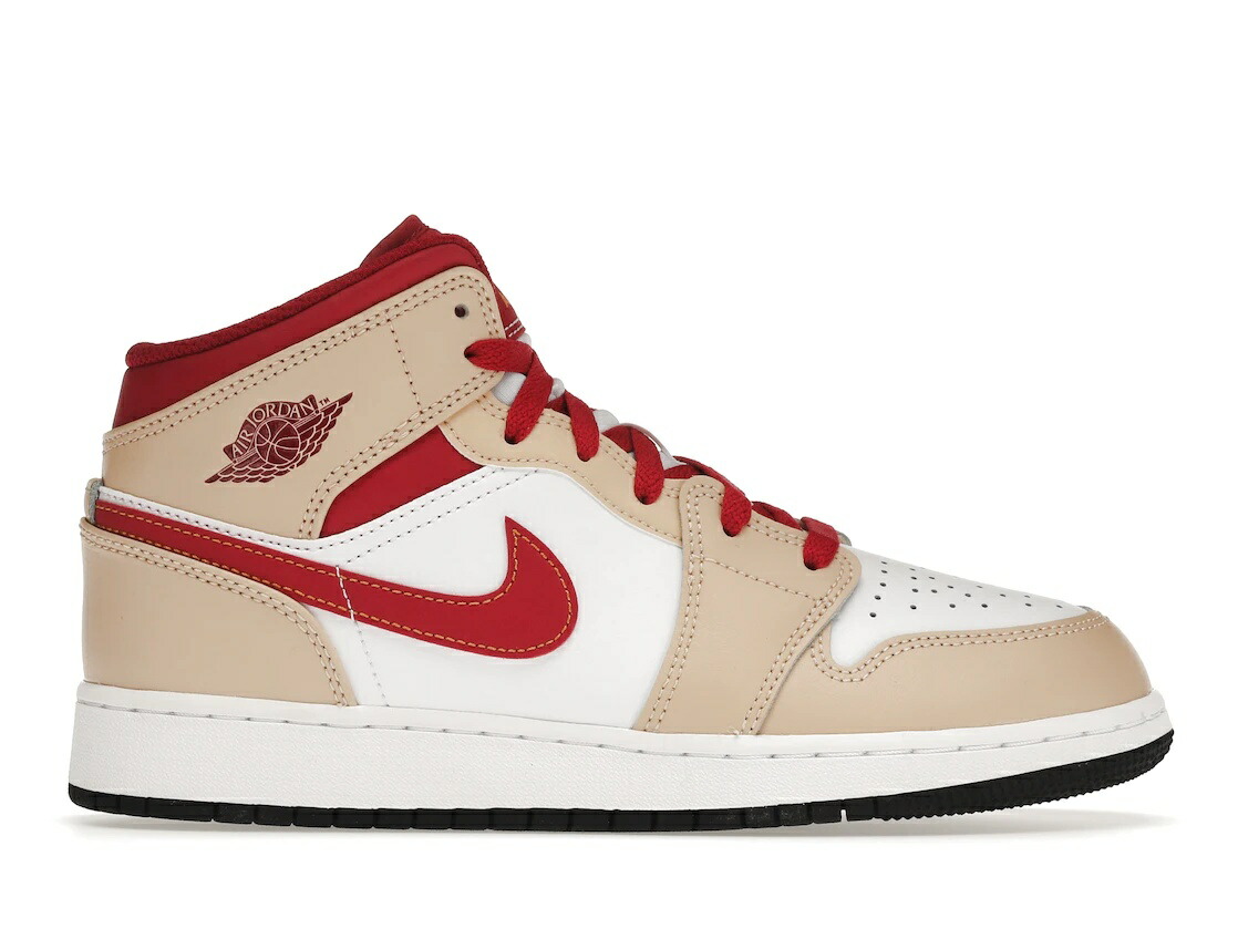 数量限定【1000円クーポン】Jordan ナイキ GS エアジョーダン1 ミッド “ライトカーディナル/ライトカリー“ Jordan 1 Mid “Light Curry Cardinal (GS)“ Jordan 554725-201 大人も履ける キッズモデル レディース スニーカー キッズスニーカー ベビーシューズ