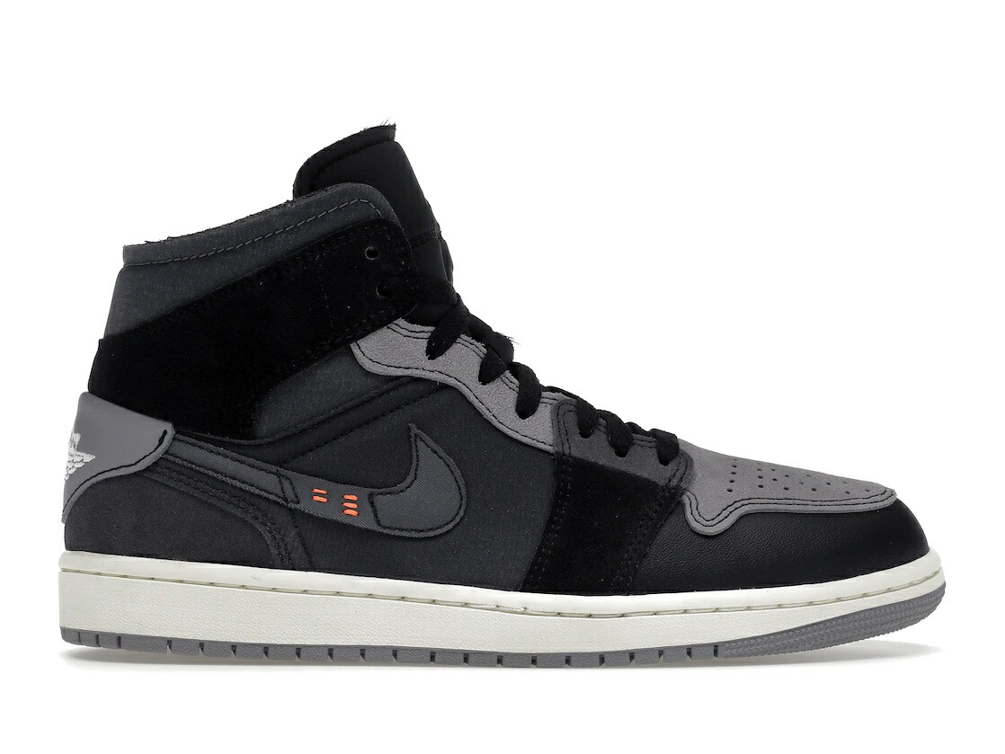 ＼百貨店大売り出し／1000円引き換え証書き著す中！Jordan Jordan 1 Mid Craft Inside Out Black Jordan DM9652-001 メンズ スニーカー 駈けっくらシューズ 19SX-20230911233535-459