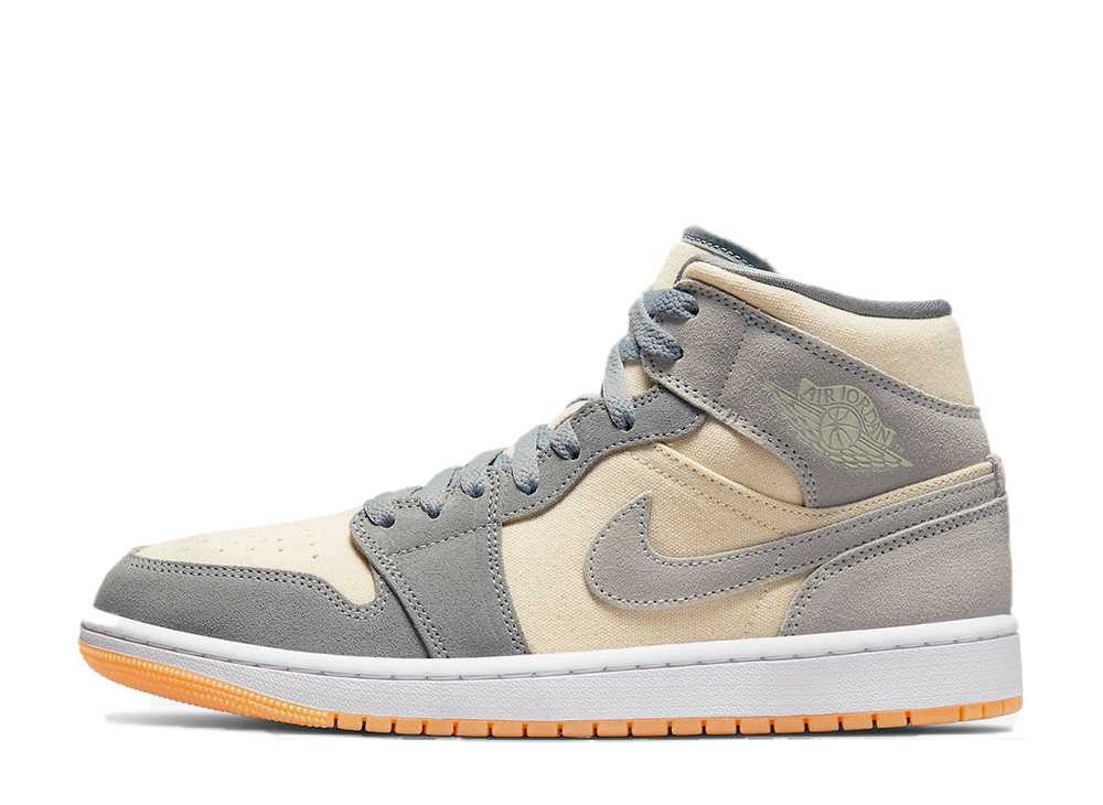 【今なら割引クーポン発行中】!Nike ナイキ エアジョーダン1 ミッド SE ココナッツミルク/パーティクル グレー ナイキ DN4281-100 メンズ スニーカー ランニングシューズ 21SN-DN4281-100｜HYPE GUARD【公式】店