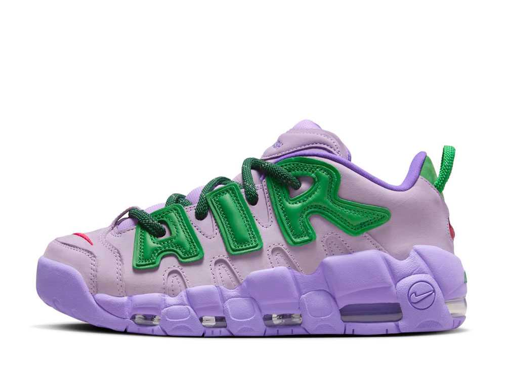 6/15【1000円割り引き引き換え証】Nike アンブッシュ × ナイキ エアモアアップテンポ 置き目 紫はしどい アンド アップル緑であること ナイキ FB1299-500 メンズ スニーカー 駈けっくらシューズ 21SN-FB1299-500