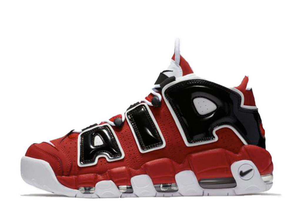 6/15【1000円割り引き引き換え証】Nike ナイキ エアモアアップテンポ ’96 黒いこと アンド バーシティレッド (2021) ナイキ 921948-600-21 メンズ スニーカー 駈けっくらシューズ 21SN-921948-600-21