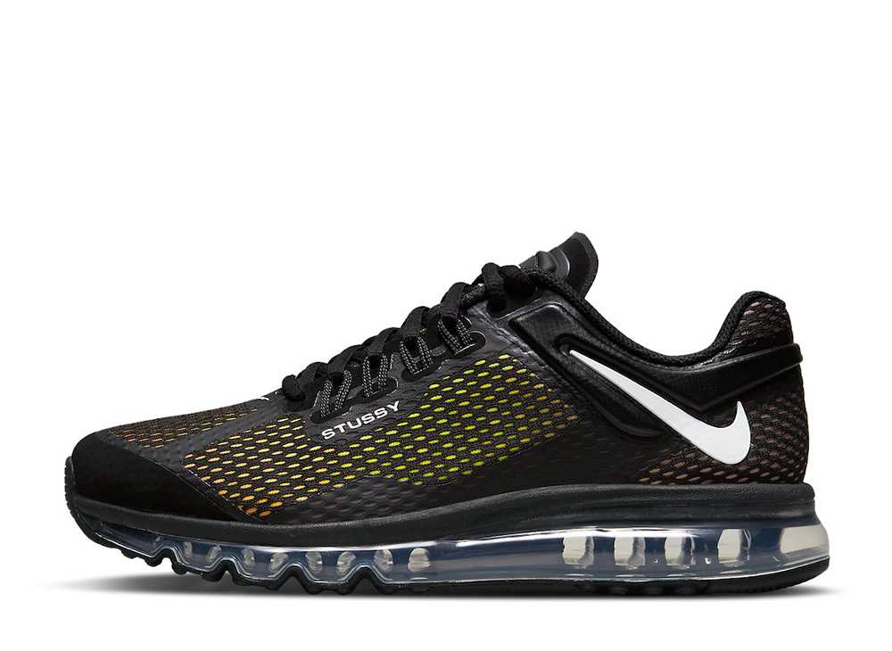 6/15【1000円割り引き引き換え証】Nike ステューシー × ナイキ 大気圏マックス2013 黒いこと ナイキ DO2461-001 メンズ スニーカー 駈けっくらシューズ 21SN-DO2461-001
