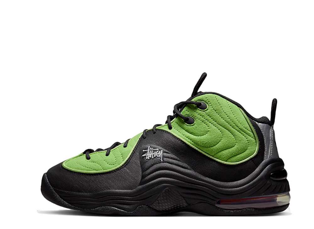【今なら割引クーポン発行中】!Nike ステューシー &times; ナイキ エアペニー2 ブラック/グリーン ナイキ DX6933-300 メンズ スニーカー ランニングシューズ 21SN-DX6933-300｜HYPE GUARD【公式】店