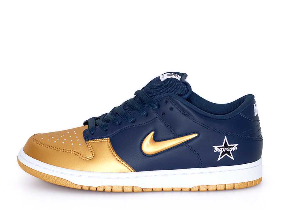 ＼百貨店大売り出し／1000円クーポン券振り出し中！Nike シュプリーム × ナイキ SB ダンク 置き目 メタリックゴールド/米国海軍 ナイキ CK3480-700 メンズ スニーカー 駈けっくらシューズ 21SN-CK3480-700