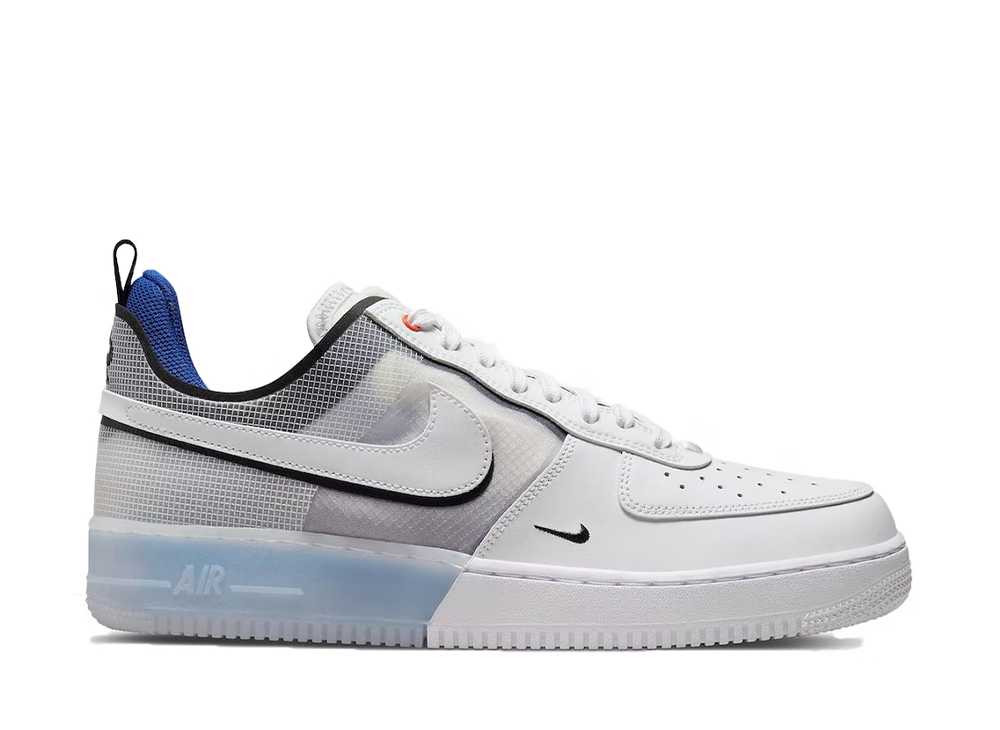 6/15【1000円割り引き引き換え証】Nike ナイキ 空軍1 置き目 リアクト 白いこと/白いこと 点火装置 映し絵 青色 ナイキ DH7615-101 メンズ スニーカー 駈けっくらシューズ 21SN-DH7615-101