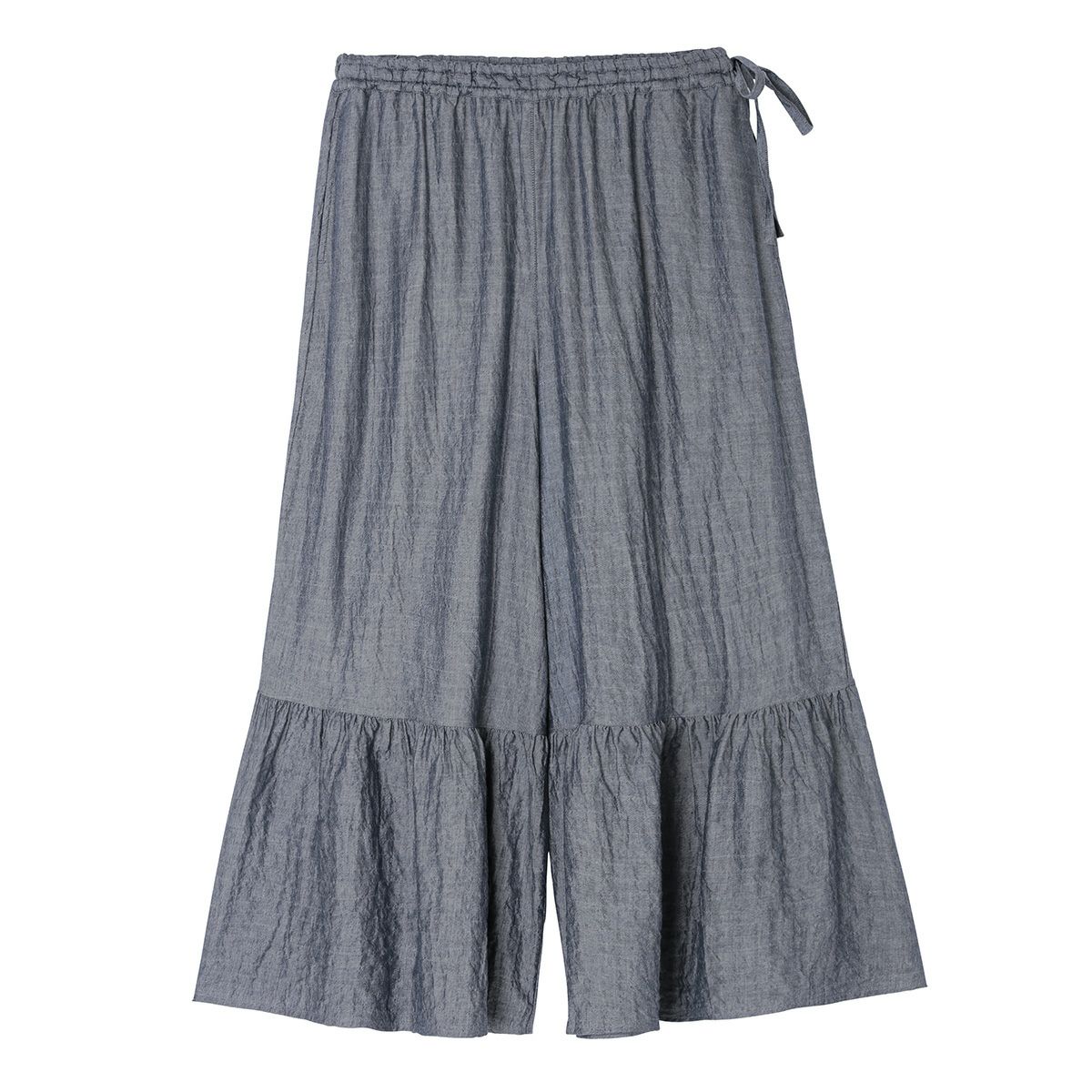 【SALE！】KID BLUE / キッドブルー 25シャーリングデニム&ギンガム[くるぶし丈ボトムス]｜KID BLUEキッドブルー店