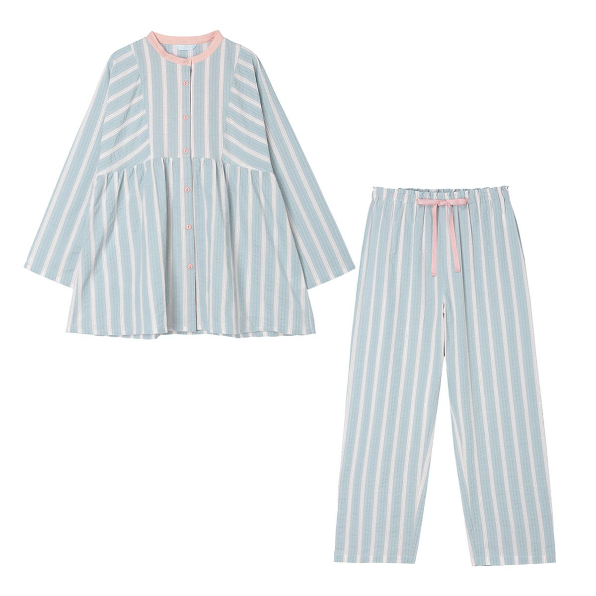 楽天市場】KID BLUE / キッドブルー 26Wガーゼストライプ[長袖パジャマ