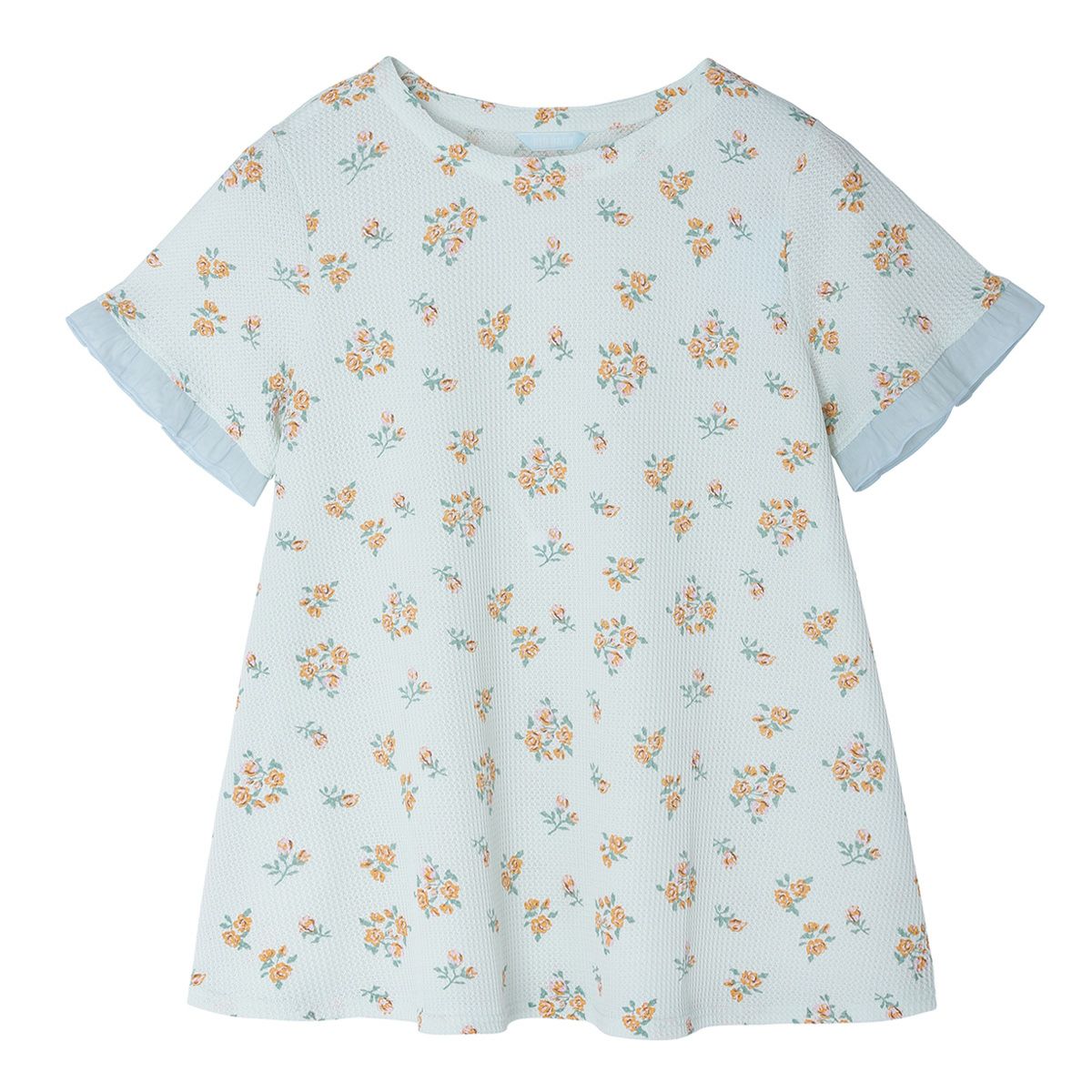 【マラソン限定クーポン対象！】 KID BLUE / キッドブルー 25ワッフルフラワーPt[半袖トップス]