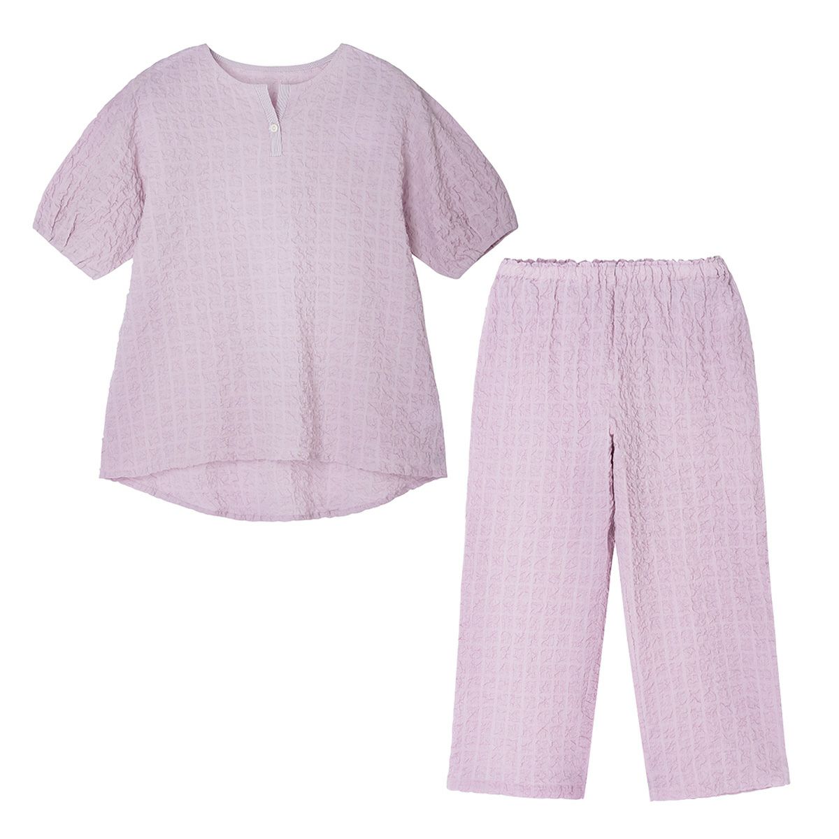 【マラソン限定クーポン対象！】 KID BLUE / キッドブルー シャーリングブロック[5分袖パジャマ]