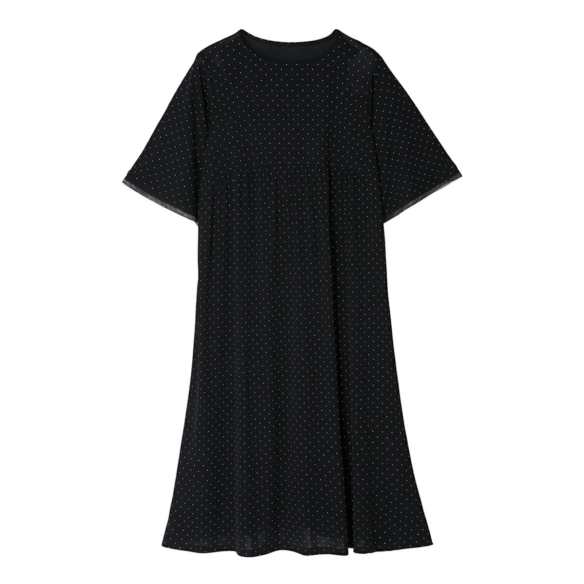 【SALE！】 KID BLUE / キッドブルー 25強撚ベンベルグドット[6分袖ワンピース]｜KID BLUEキッドブルー店