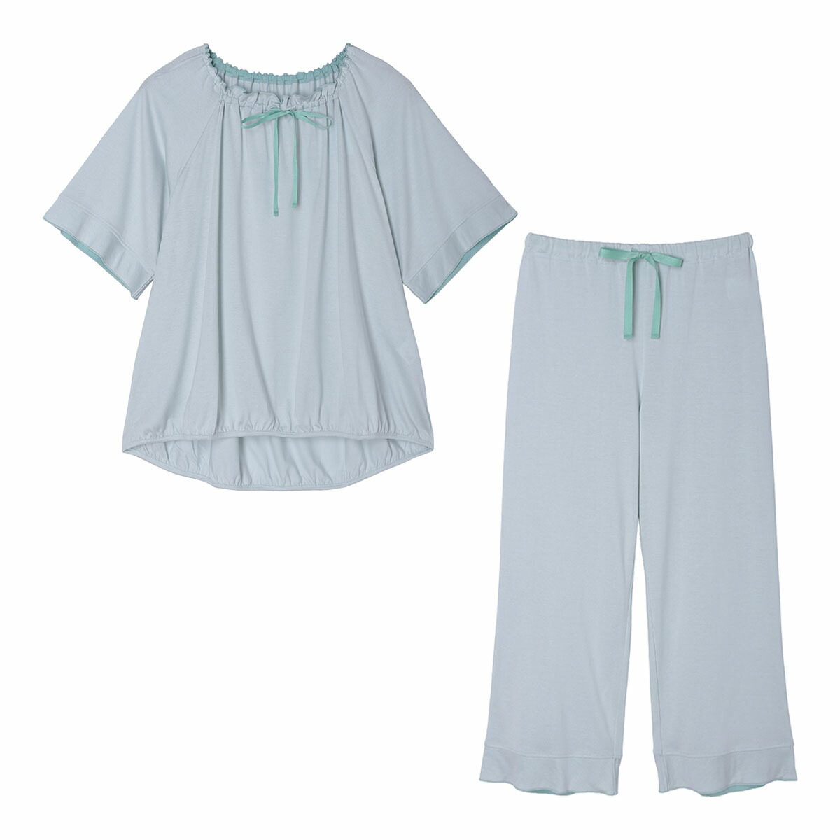 KID BLUE / ちびっ子青色  26コマーシャル天竺[5分袖パジャマ]