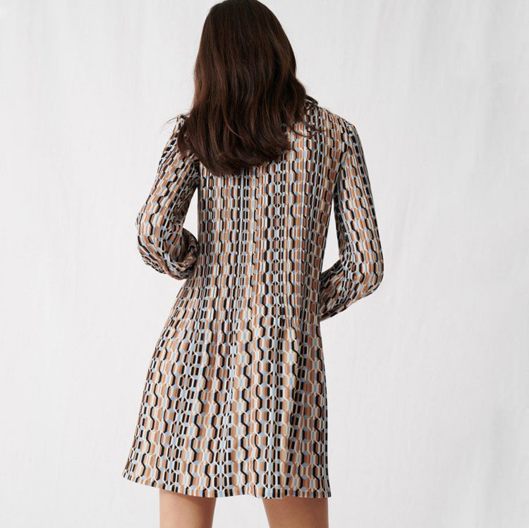 楽天市場 Maje マージュ Printed Pleated Dress Peter Pan ワンピース Lole Ohana