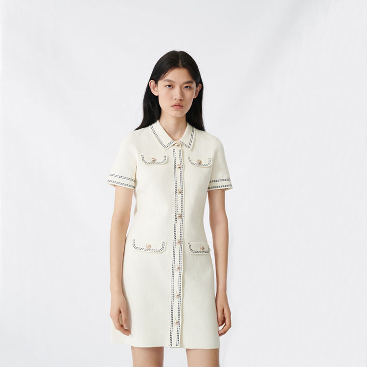楽天市場 Maje マージュ Knit Dress With Contrasting ワンピース Lole Ohana