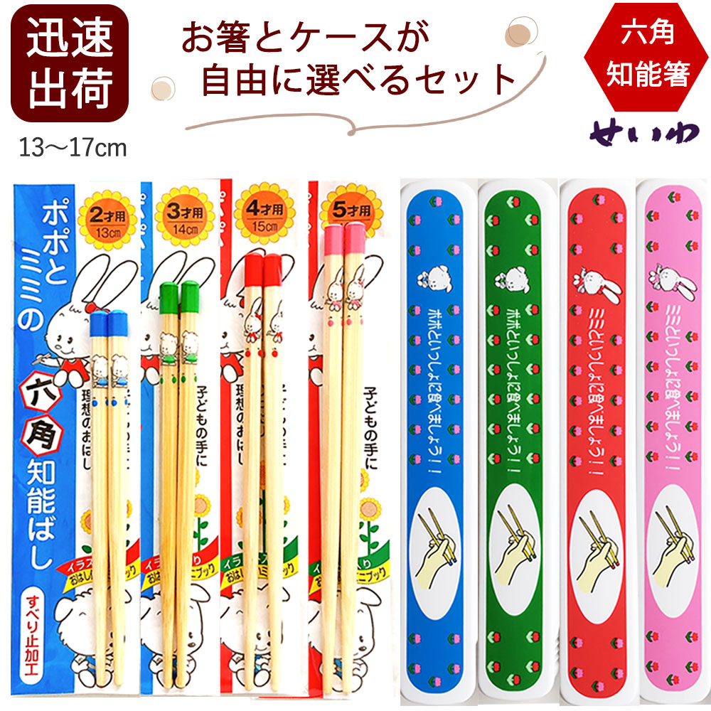 楽天市場】ラッピング済み プチギフト 六角知能箸 と 箸ケース 子供用