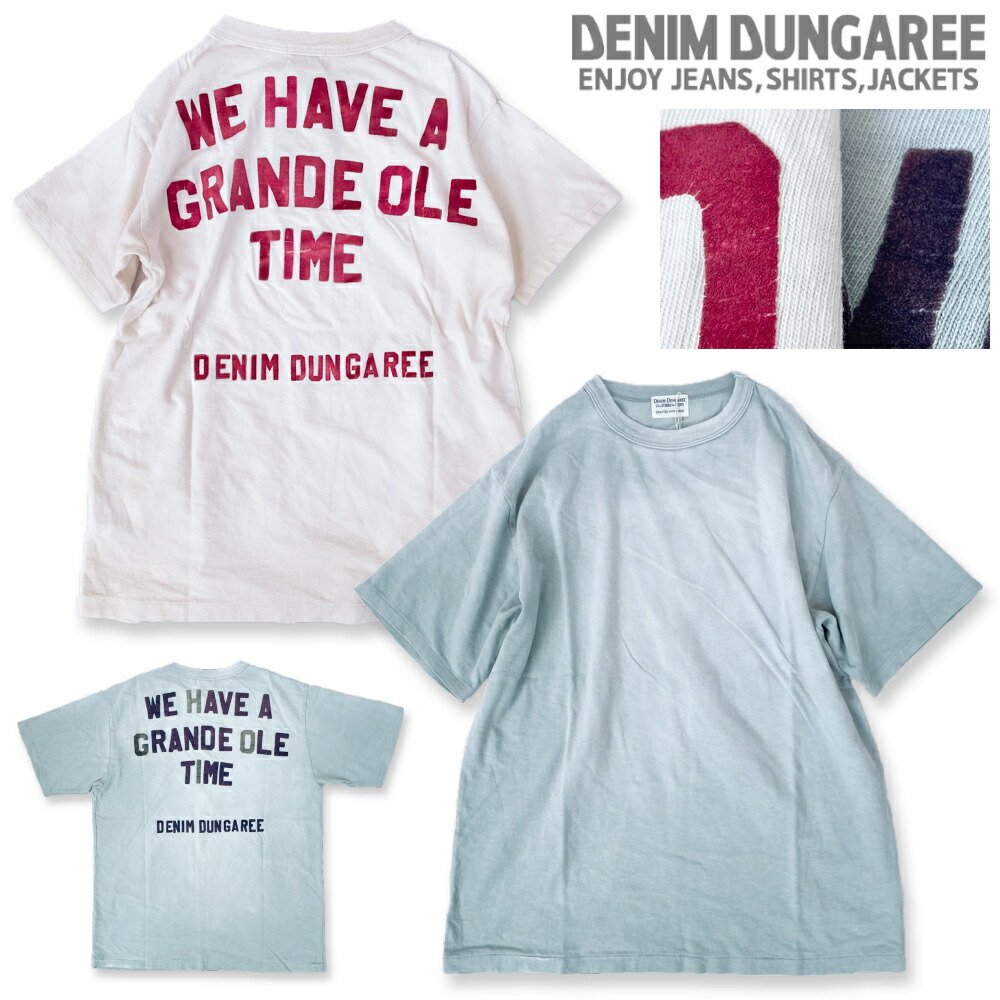☆26SS☆DD438 ビンテージテンジク WE TEE / オフホワイト,ライトグリーン[DENIM DUNGAREE][デニム＆ダンガリー][shts]｜キッズスタジオＭＡＲＭ（マァム）