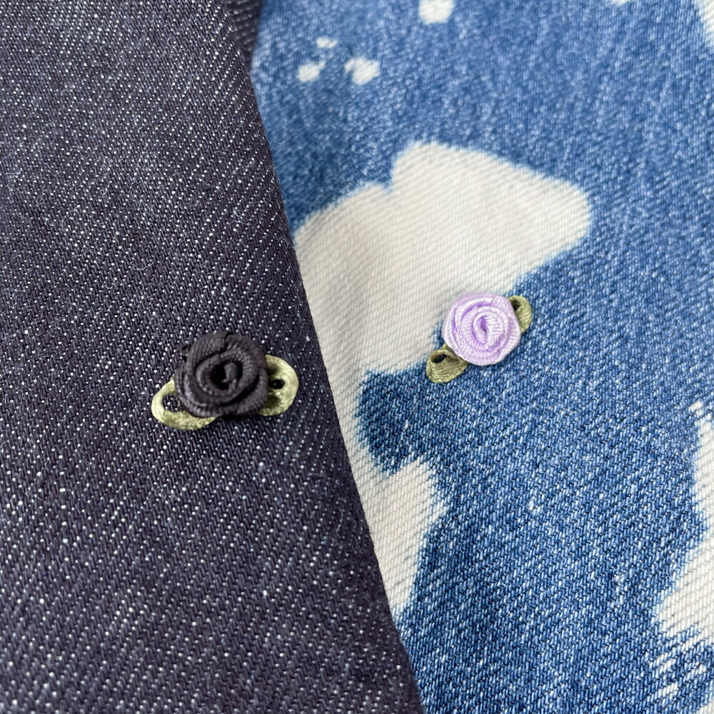 ★22AW★150cm,160cm/紺,淡青GTH623デニムバラPN【GOTOHOLLYWOOD】【G2H】【ゴートゥーハリウッド】【長ズボン】【ロングパンツ】
