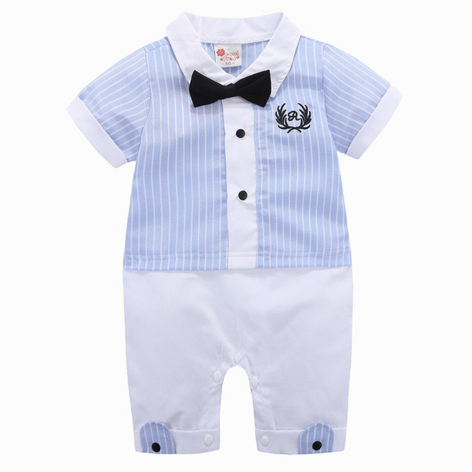 楽天市場 ロンパース ベビー服 半袖 子ども服 男の子 カバーオール フォーマル 夏 赤ちゃん 新生児 結婚式 誕生日会 出産祝い お宮参り 80cm 90cm 95cm 子供服 アイ