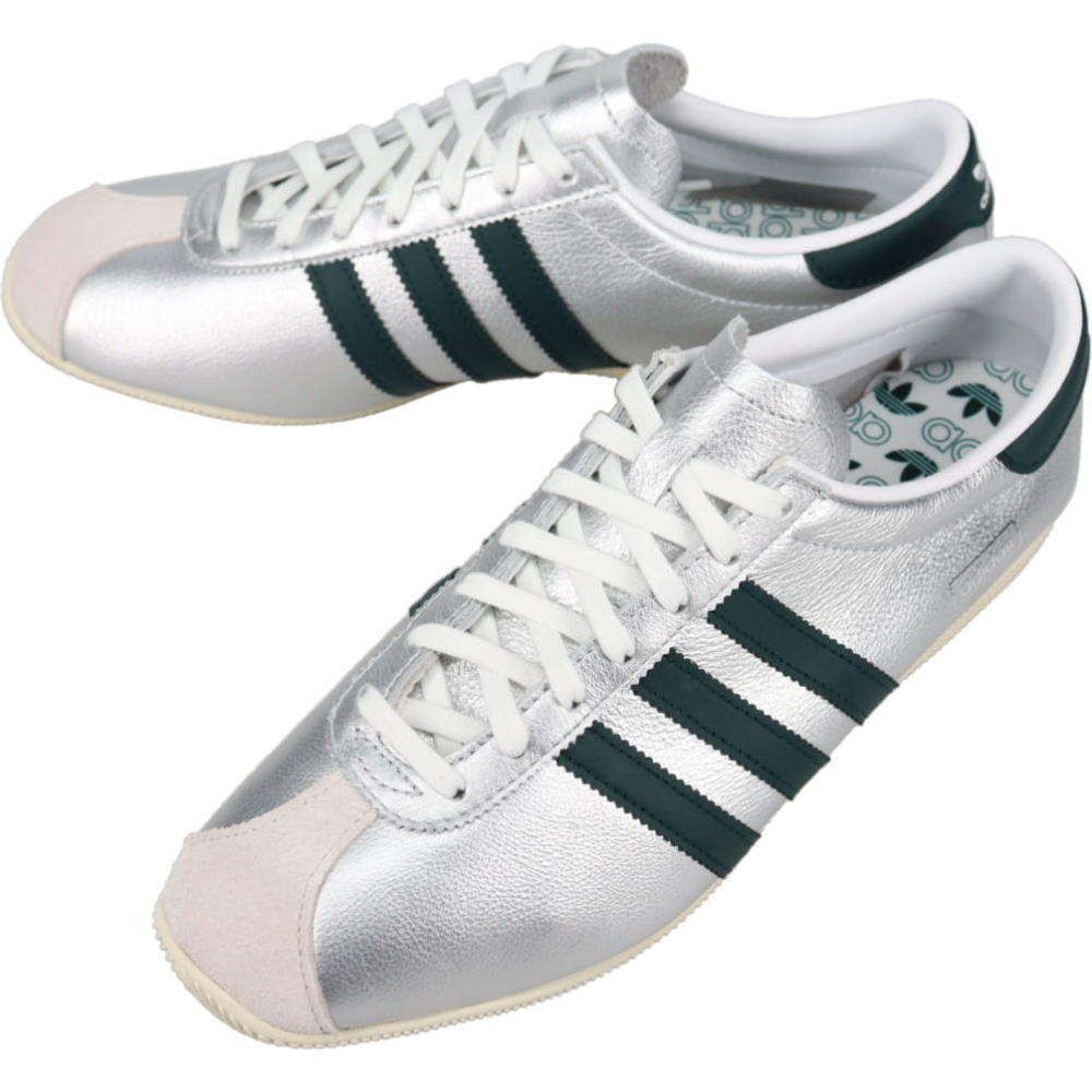 ４月限定！最大全額ポイント還元※要エントリー アディダス adidas スニーカー パリ ウィメンズ PARIS W シルバーメタリック/オーロラアイビー/クリームホワイト IH9223【GKOF】 10,296円