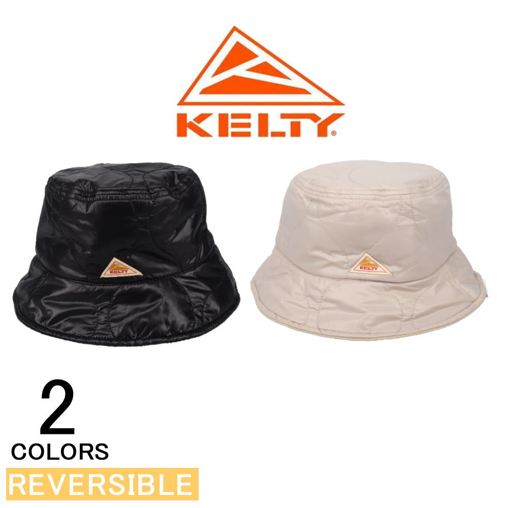 ４月限定！最大全額ポイント還元※要エントリー KELTY ケルティ キルティング バケット ハット ブラック ベージュ KE24215088 ［CP］【GION】
