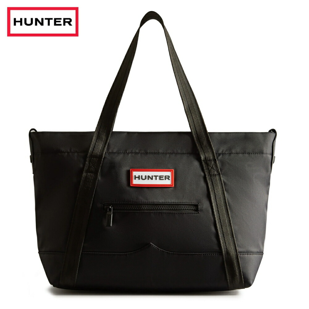 ハンター HUNTER ナイロン ミディアム トップ クリップ トート バッグ NYLON MIDI TOPCLIP TOTE ブラック UBS1201KBM【GKOH】