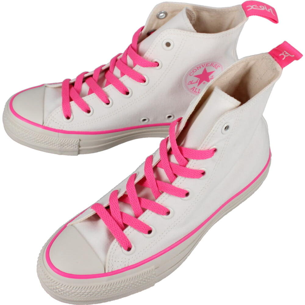 ４月限定！最大全額ポイント還元※要エントリー コンバース CONVERSE スニーカー オールスター R エックスガール ハイ ALL STAR R X-girl HI ホワイト 1SD416【GHOJ】