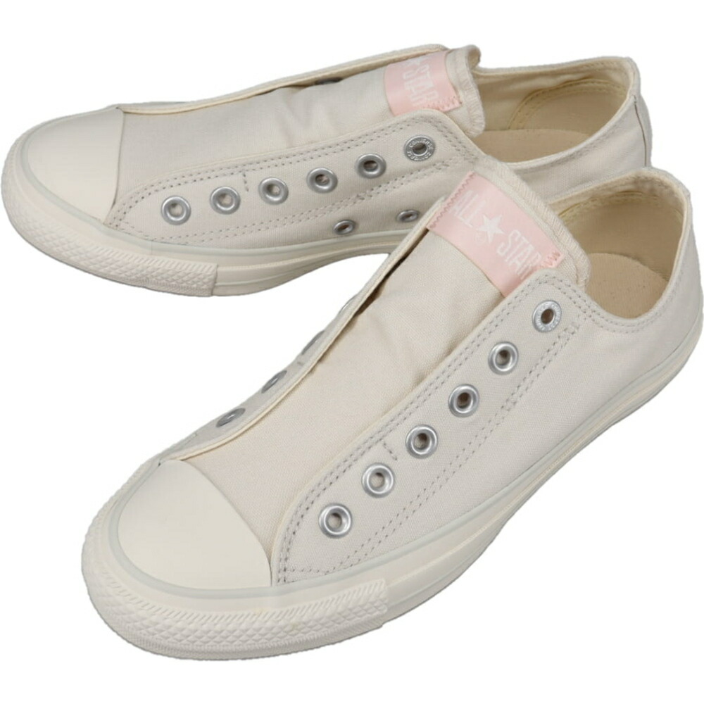 ４月限定！最大全額ポイント還元※要エントリー コンバース CONVERSE スニーカー オールスター スリップ FE OX ALL STAR SLIP FE OX ペールホワイト/ライトピンク PWT/LPK【GJOK】
