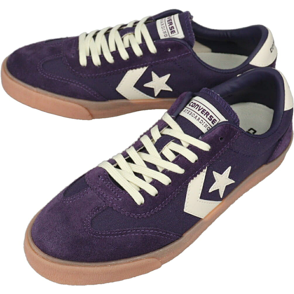 ４月限定！最大全額ポイント還元※要エントリー コンバース CONVERSE スニーカー ロードクラシック スケート オックス ROADCLASSIC SK OX パープル 1SF033【GJFG】