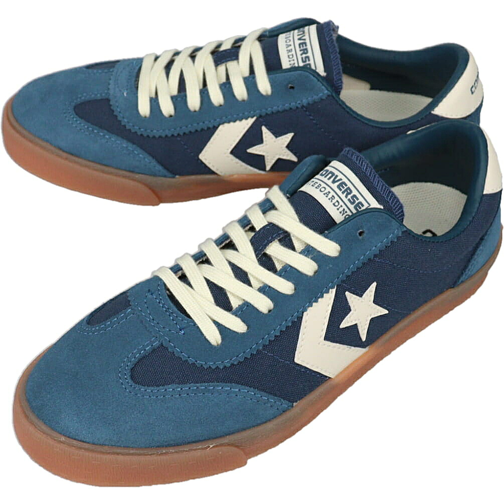 ４月限定！最大全額ポイント還元※要エントリー コンバース CONVERSE スニーカー ロードクラシック スケート オックス ROADCLASSIC SK OX ブルー 1SF034【GJFG】