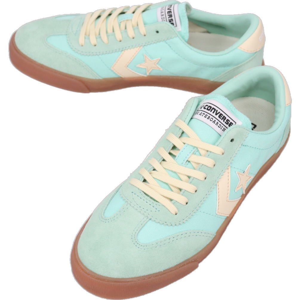 ７月限定！最大全額ポイント還元※要エントリー コンバース CONVERSE スニーカー ロードクラシック スケート オックス ROADCLASSIC SK OX ライトグリーン/クリーム 1SF038【GKOG】｜すにーかー倉庫 きっず店