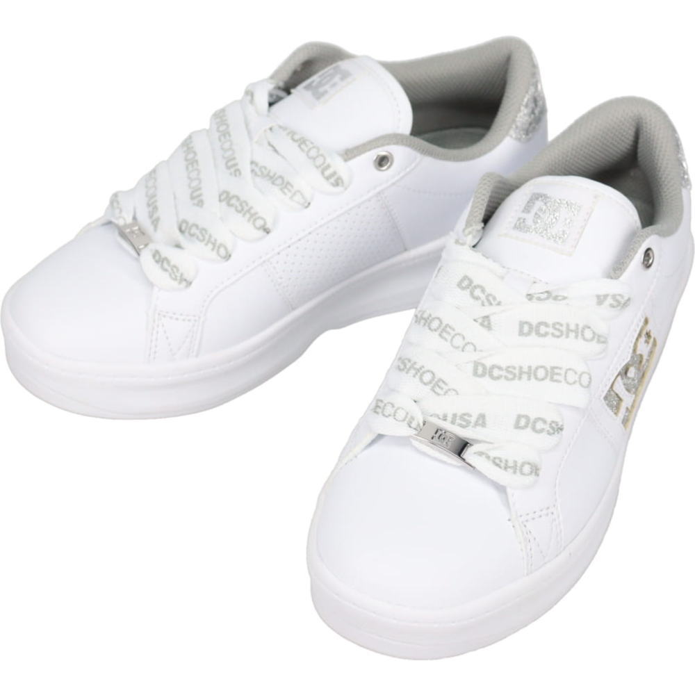 ４月限定！最大全額ポイント還元※要エントリー ディーシーシューズ DC SHOES スニーカー ウィメンズ ディーシー バルミー SE DC BALMY SE ホワイト/シルバー DW261608 WSL【GKOF】