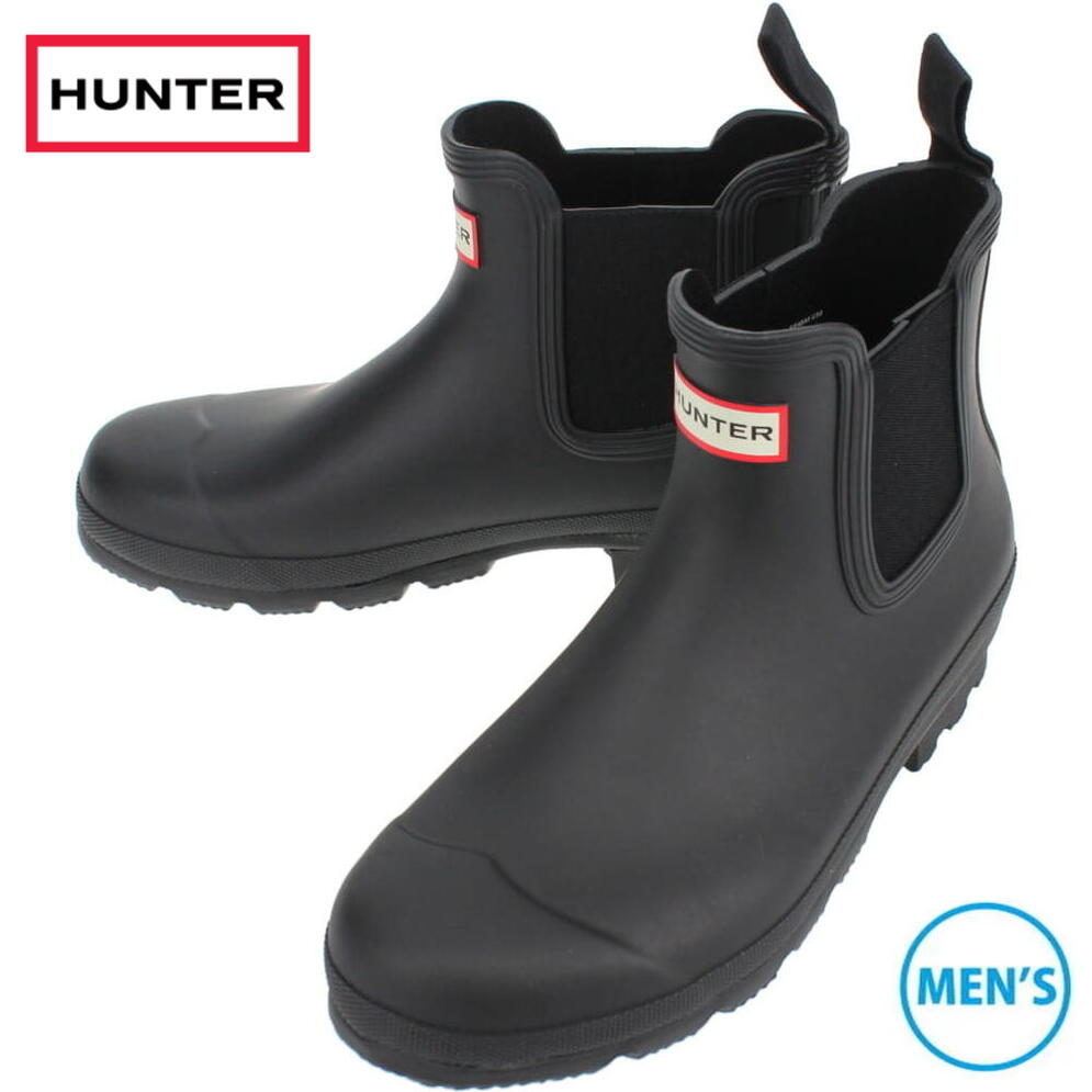 値引き不可　HUNTER MENS PLAY CHELSEA レインブーツ25 HUNTER（ハンター） レインシューズ 長靴 ネオプレン チェルシープレイ